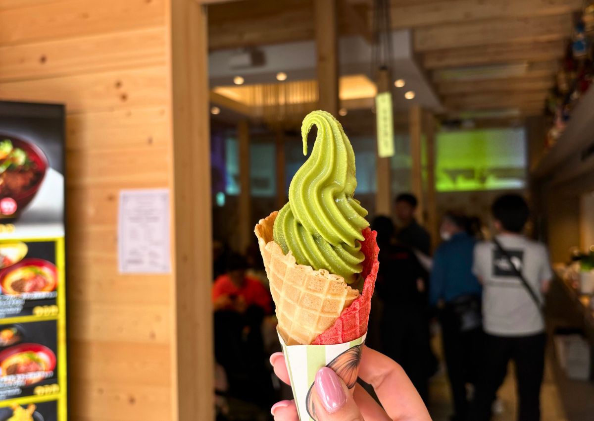 Matcha-Eiscreme