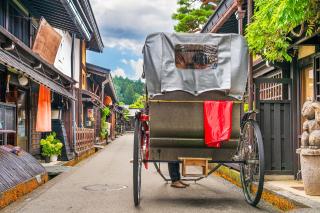 Traditionelle Strasse in Takayama 
