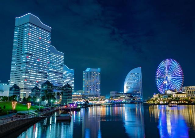 Yokohama bei Nacht