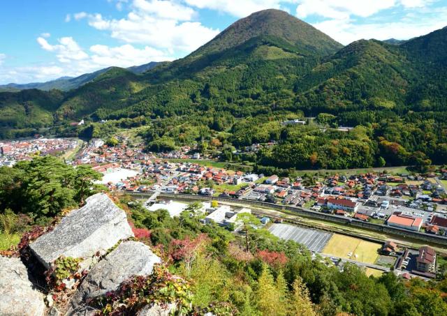 Blick auf die Stadt Tsuwano