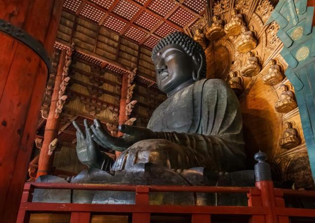 Der Grosse Buddha im Todaiji-Tempel, Nara
