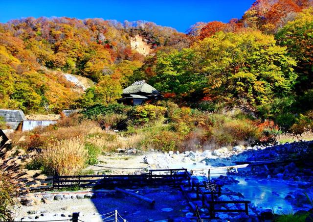 Natürliche heisse Quellen (Onsen)