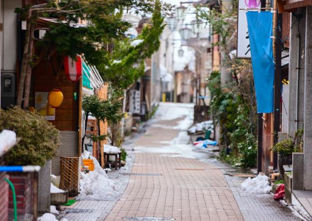 Hinterhöfe von Shibu Onsen