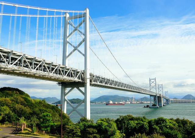 Seto-Brücke, Okayamas Küstenlinie