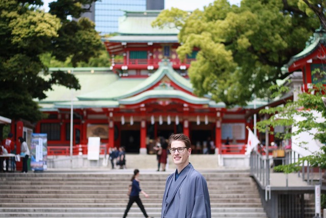 Spaziergang im Leih-Kimono durch Tokio