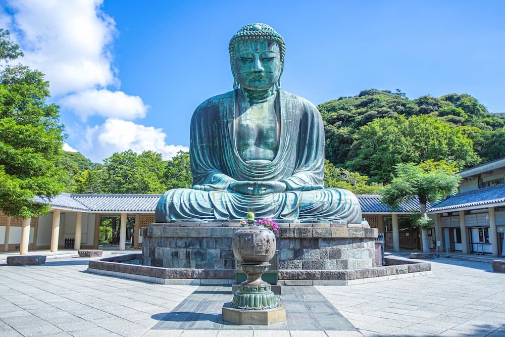 Grosser Buddha, Daibutsu, Wahrzeichen in Kamakura Japan