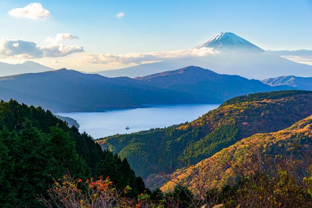 Ashi-See mit Mt. Fuji 