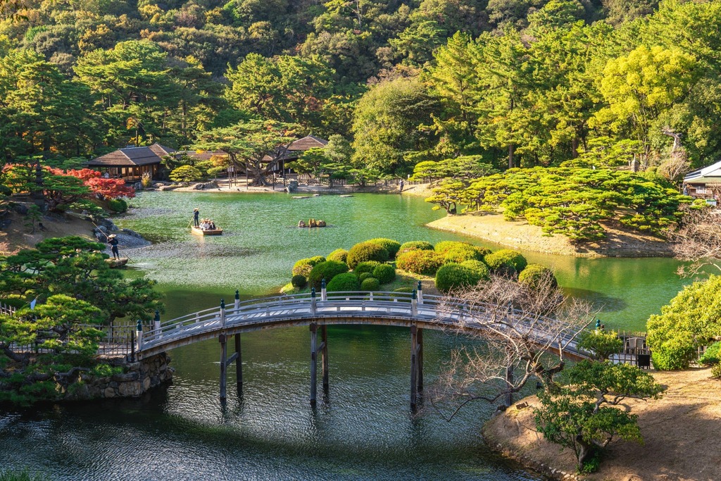 Ritsurin-Garten, einer der schönsten Gärten Japans, Takamatsu 
